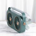 thumbnail image 4 of Ventilador de escritorio de doble cabezal personal 3 velocidades 360 ventilador de mano inalámbrico ajustable, 4 of 5