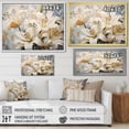 thumbnail image 4 of Designart "Whispers Of Pure Lily Beauty In Beige And Yellow III" Lilies Floater Framed Wall Art Living Room, 4 of 5