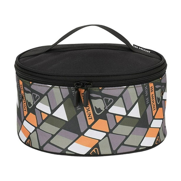 Bolsa para Ollas de Camping, Organizador de Vajilla, Bolsa de Transporte Redonda, Bolsa para Cubiertos, Organizador de Utensilios, Bolsa para Utensili