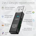 thumbnail image 3 of USB 3.0 Portable Card Reader for SD, SDHC, SDXC, MicroSD, MicroSDHC, MicroSDXC, All-in-One Design - USB 3.0 Micro SD and SD Card Reader fits for Mac, Windows, Linux, Chrome, PC, Laptop, 3 of 5