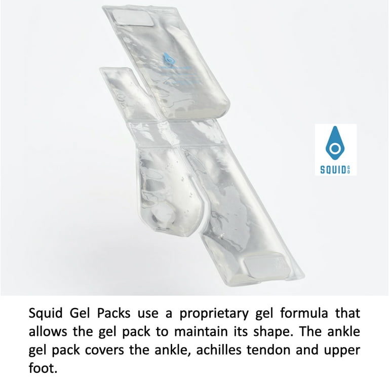 Squid Cold Compression Ankle Wrap and Gel Pack