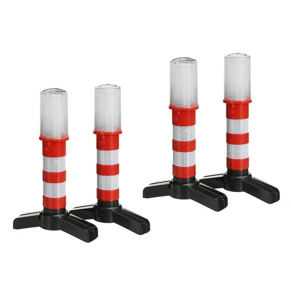 4Pcs LED Emergency Road Flash Flare Roadside Beacon Safety Strobe Warning