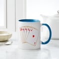 thumbnail image 4 of CafePress - Ace Hearts Flush - 11 oz Ceramic Mug - Novelty Coffee Tea Cup, 4 of 4