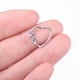 thumbnail image 3 of 1 Uds. De circonitas en forma de corazón, anillo de cobre para nariz, Piercing para el cuerpo electrochapado, joyería, 3 of 5