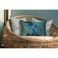 thumbnail image 4 of Liora Manne Marina Coral Garden Indoor Outdoor Decorative Pillow Lapis, 4 of 5