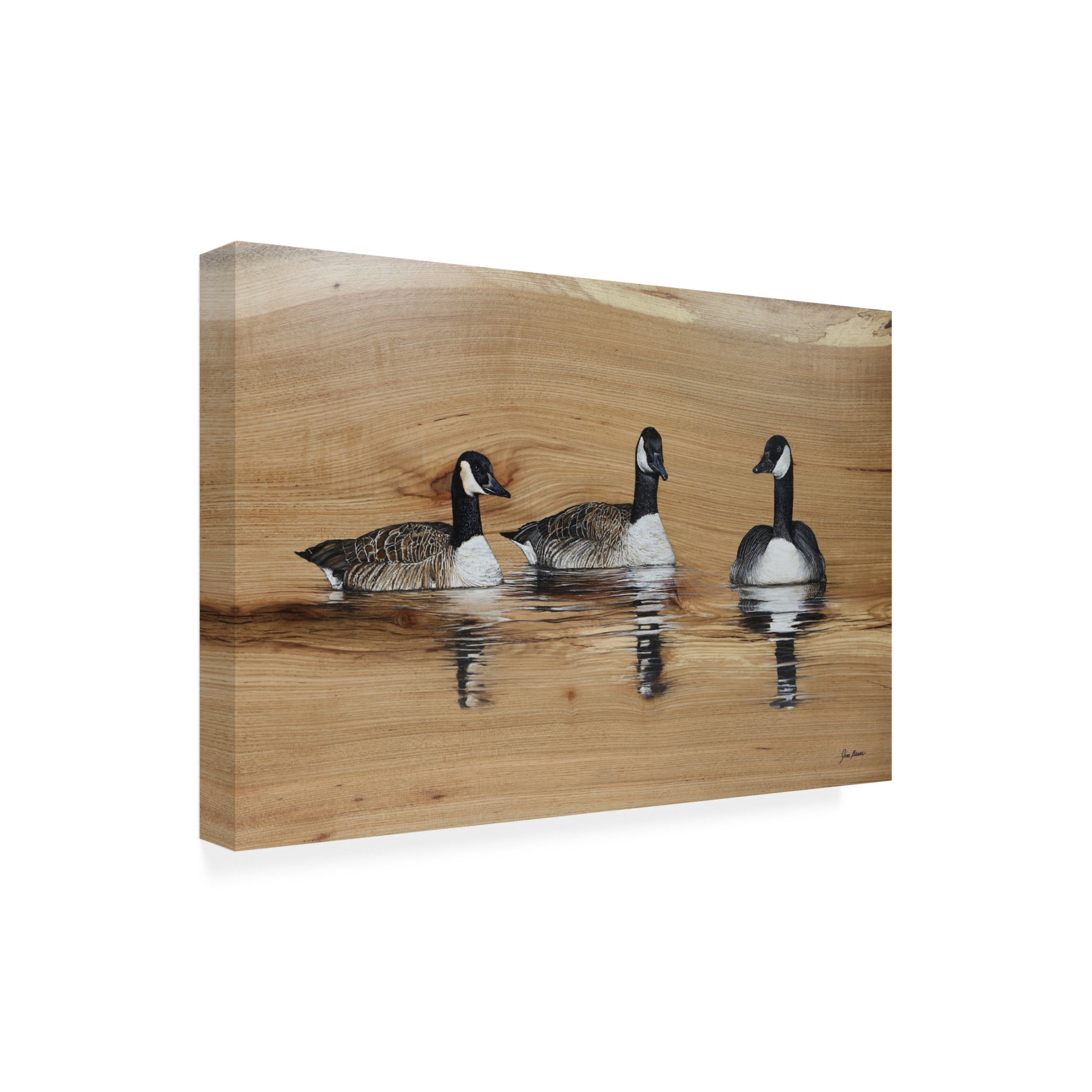 Canvas Wall Art - Jim Brune 'The Three Canadians' Wall Art for Living Room, Bedroom, or Office Décor by Trademark Fine Art - 32 x 22 Inches