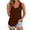 Brown, variant on Tank Tops for Women Sleeveless Loose Fit Casual Summer Eyelet Scoop Neck Shirts for Daily Beach Wear