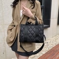 thumbnail image 4 of Bolso Mano Acolchado para Mujer Likrtyny Compras Viajes 10,63 x 7,87 x 3,94 pulgadas, 4 of 9