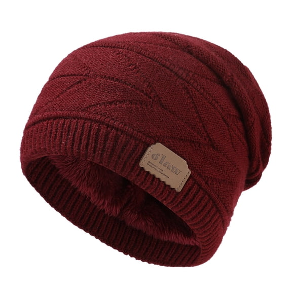 Womens Winter Hat Winter Hat Men And Women Hats Woolen Hats Outdoor Warm Hats Cold Proof Plus Velvet Thickened Knitted Hats