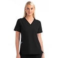 thumbnail image 1 of Meavn Matrix Impulse Women's Contrast Curved V-Neck Scrub Top (Free Shipping), 1 of 1