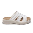 thumbnail image 2 of Rexoro Women Breathable Knit Slippers Lightweight Non-Slip Sandals Slip On Shoes Indoor Outdoor Summer Casual Daily Wear White 6, 2 of 6