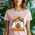 thumbnail image 5 of Let’s Go Ghouls Ghost Pumpkin Witch Hat Halloween T-Shirt, Azalea, Size 2XL, 5 of 6
