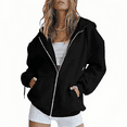 thumbnail image 1 of Chaqueta de mujer, chaqueta con capucha, sudadera larga otoño invierno, 1 of 6