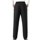 thumbnail image 4 of Pantalones largos de moda para hombre, casuales, de color sólido, con cintura elástica y bolsillos, pantalones largos de poliéster para hombre., 4 of 6
