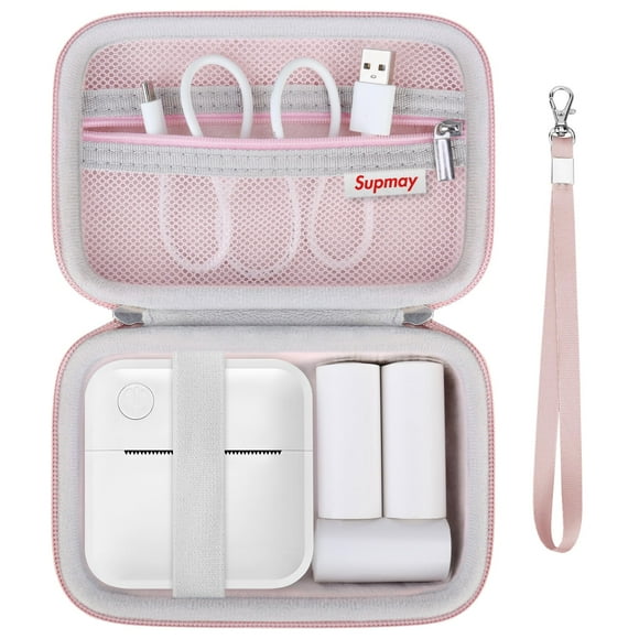 Funda de transporte Supmay para etiquetadora Lopevi/VFU/Invisen, color rosa