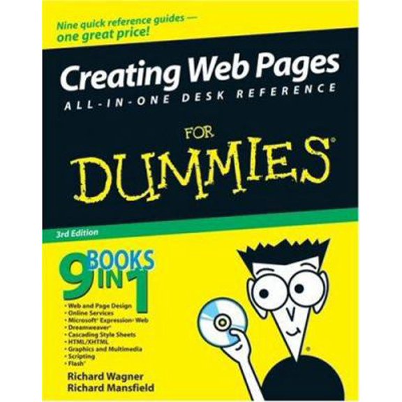 Pre-Owned Creating Web Pages All-in-one Desk Reference for Dummies (Paperback) 0470096292 9780470096291