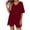 Z27 Wine, variant on Mifsaly 2 Piece Short Sets for Women Oversized V Neck T Shirt and High Waisted Shorts Soft Breathable Athletic Workout Outfits 2026 Pink,XL