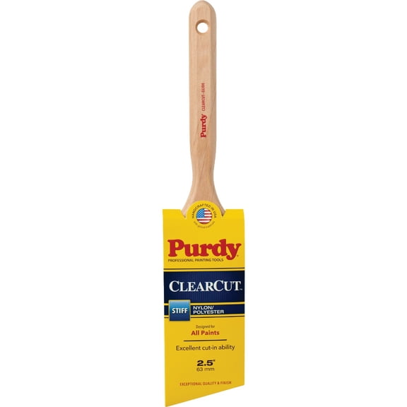 Purdy Clearcut Glide 2-1/2 in. W Angle Nylon Polyester Trim Paint Brush