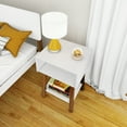 thumbnail image 5 of Max & Lily Nightstand with Cubby Shelf, Solid Wood Bedside Table, Side Table for Bedroom, 5 of 8