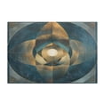 thumbnail image 2 of Toilet Rug Rectangle Bathroom Rugs Non-Slip Soft Plush Machine Washable Contour Bath Mat Abstract Clear Cerulean Geometric 24x16, 2 of 9