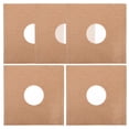 thumbnail image 3 of KAKOWELY paper album covers 5pcs 12 Inch Vinyl Record Storage Sleeves with Center Film Kraft Paper Protective Jackets Record Protection Bag for LP Records, 3 of 5