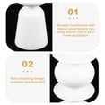 thumbnail image 3 of TABLETREANDS Retro Modeling Candlestick Holders Wooden for Party 1Set 2.2x2.2x9.6in, 3 of 8