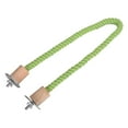 thumbnail image 2 of 11.8" Bird Rope Perches,Bendable Climbing Standing Chew Cage Toys Cage Stand Pole Accessories for Parrot Parakeet Budgies Lovebirds Cockatiels Green, 2 of 9