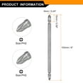 thumbnail image 2 of Uxcell Magnetic Double Ended Screwdriver Bit 6mm PH2 6" Length 1/4" Hex Shank S2 Steel Two Sided Phillips Cross Screw Driver Bit, 2 of 8