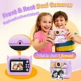 thumbnail image 3 of PayUSD Kids Camera Selfie Video Instant Print Birthday Gifts for Christmas Girls Boys Age 3-12 1080P Digital Photos Portable Toddler Toys for 4 5 6 7 8 9 10 Year Old with 32GB SD Card Purple Unicorn, 3 of 7