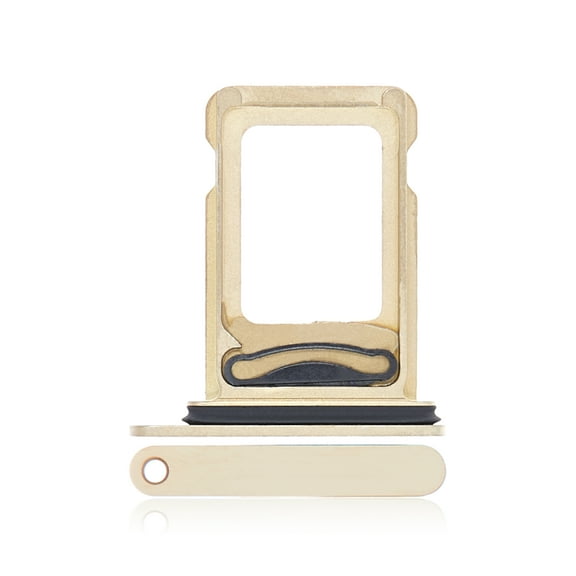 Replacement Dual Sim Card Tray Compatible For iPhone 13 Pro / 13 Pro Max (Gold)