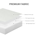 thumbnail image 3 of Aoodor Patio Chair Cushions Set of 2, 19 x 19 x 4 Inch Water Resistant Outdoor Seat Cushions with Handle and Ties, Square Corner Cushions for Patio Furniture Garden Lawn, Light Gray, 3 of 6