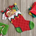 thumbnail image 4 of Bucilla Felt Applique Holiday Stocking Kit, Holiday Teddy, 18", 4 of 8
