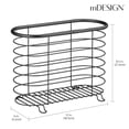 thumbnail image 4 of Estante para periódicos y revistas mDesign para baño, oficina, 4 of 7