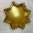 thumbnail image 4 of Yellow Bandeja de Metal para servir postres, contenedor de almacenamiento de alimentos, Castillo, actividades de Ramadán, decoración de fiesta, Islam Eid Mubarak, 4 of 5