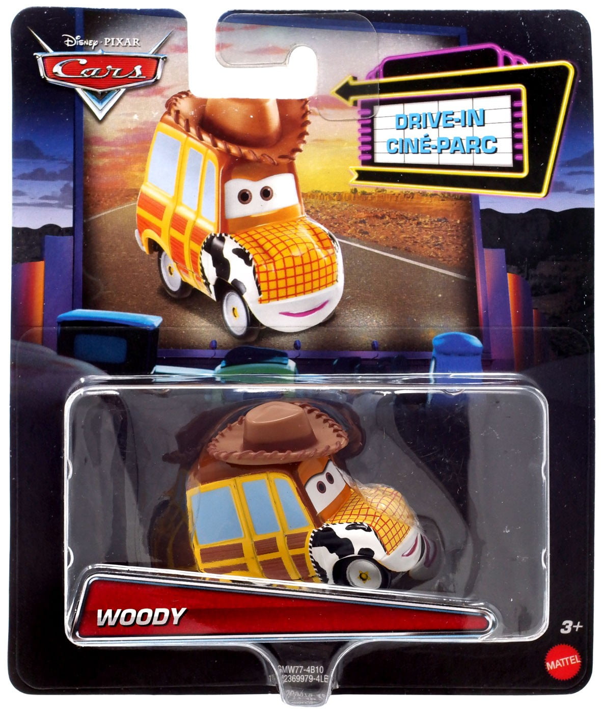 Disney Pixar Cars Woody 2020 release Drive-In Edition RARE! 