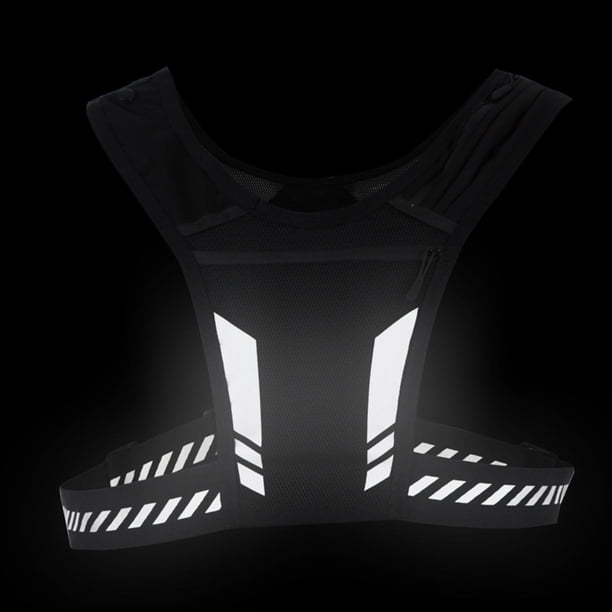 Correas ajustables para , chaleco reflectante, equipo de entrenamiento con bolsillo para teléfono, cinturón, bolsa de pecho para hombres y DYNWAVEMX Chaleco para correr