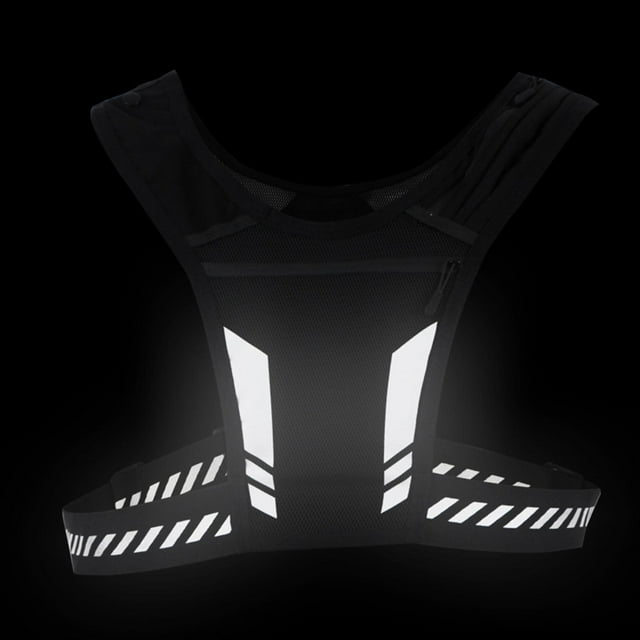 Correas ajustables para , chaleco reflectante, equipo de entrenamiento con bolsillo para teléfono, cinturón, bolsa de pecho para hombres y DYNWAVEMX Chaleco para correr