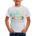 thumbnail image 2 of School Uniform for Boys Short Sleeve Graphic Tees Back to School Print Crewneck Everyday Wear Casual Comfortable Kids T Shirts Size 8-9Y, 2 of 4