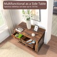 thumbnail image 4 of Waleaf 44" Large Dog Crate Kennel Furniture with 2 Storage Drawers for inside, Wooden Pet Cage for Medium Large Dogs, 4 of 7