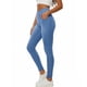 thumbnail image 1 of TaTaai Women's All Season Solid Color Faux Denim Long Pants Elastic Waist Slim Fit with Convenient Pockets Casual Versatile Comfortable Jean Trousers Gift, 1 of 5