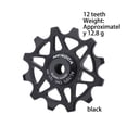 thumbnail image 3 of Unatoiry Roue de Dérailleur Arrière en Céramique pour Vélo de Route Compatible Résistante à l'Usure Roue de Roue Noire 12T 1Ensemble, 3 of 6