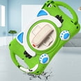 thumbnail image 2 of Dteck Shoulder Strap Case for Apple iPad 8th Generation 10.2" (2020),360° Rotating Hand Strap Kids Friendly Shockproof Cute Rubber Kickstand iPad 7th Gen 10.2" 2019 Protector Cover,Green, 2 of 6