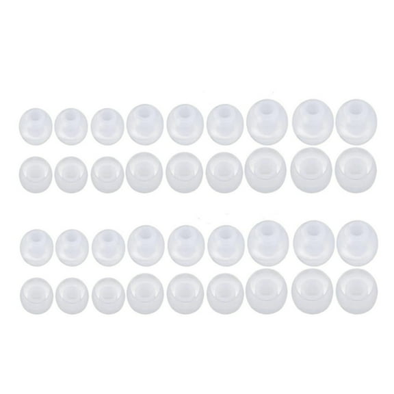 Customizable Eartips Ear Tips Replacement Headphones Earbud Tips Soft and Flexible Tips Pack of 36PCS Multiple Color