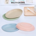 thumbnail image 6 of 6pcs  Plastic Plates 9 Inch, Unbreakable Lightweight Wheat Straw Plates, Salad Plates, Camping Plates, Dishwasher & Microwave Safe, Green And Healthy Dishes, Kitchen Supplies, 6 of 10