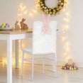 thumbnail image 5 of Iumwxz Easter Bunny Ear Chair Cover Set with Long and Short Hair, Festive Decoration for Dining Room or Living Space, Easy to Install Reusable Chair Back Covers for Easter Celebrations, 5 of 7