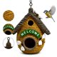 thumbnail image 2 of Tree Stump Bird Nests Feeding Device Honeycomb Bird Decoration Courtyard Decoration Bird, 2 of 7