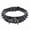 Black nails: black, variant on Spiked Dog Collar 2 Inch Wide PU Leather Adjustable for Medium Large Breeds Pitbull Labrador