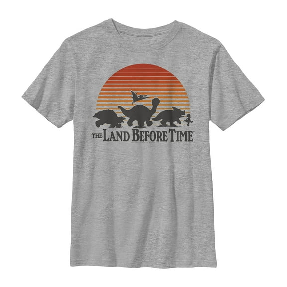 Boy's The Land Before Time Retro Friend Silhouette Graphic Tee Athletic Heather Medium