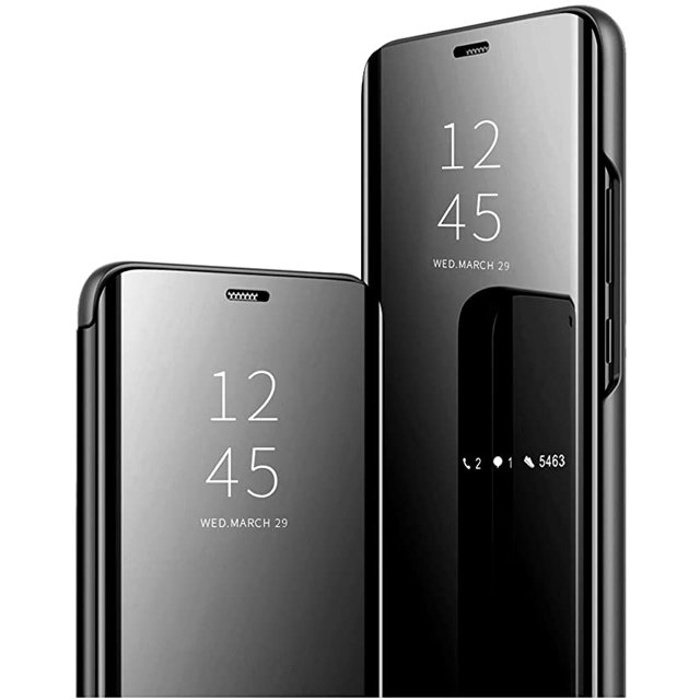 Compatible avec Étui Galaxy Note10 Sumsung, Étui de Téléphone Galaxy Note10 à Vue Claire, Étui de Protection avec Support, Étui à Rabat Miroir, Étui de Protection pour Étui de Téléphone Galaxy Note10