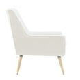 thumbnail image 3 of Linon Trelis Mid-Century Button Tufted Accent Chair, Natural Sherpa, 3 of 8
